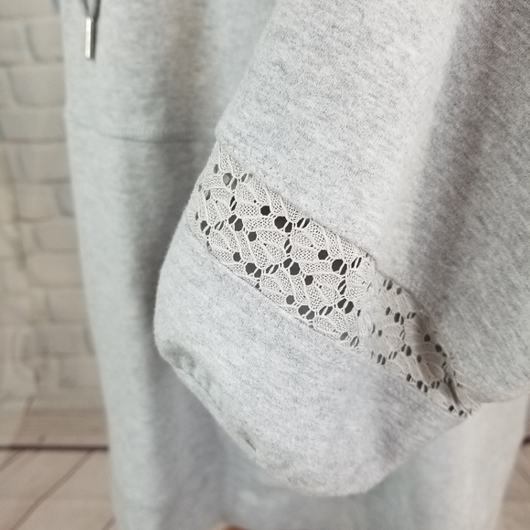 Weekend size 1x long sleeve hoodie lace inset - Picture 6 of 10